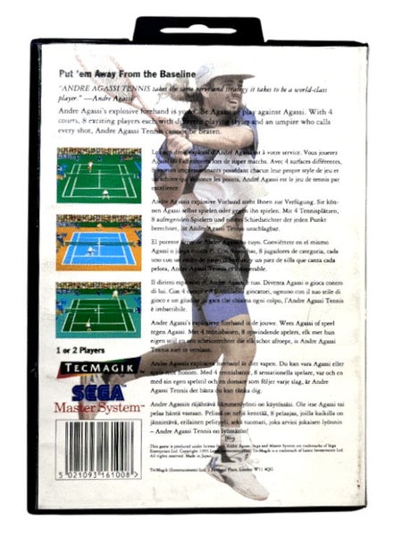 Andre Agassi Tennis (Sega Master System) *MINT COMPLETE* Carousel 2