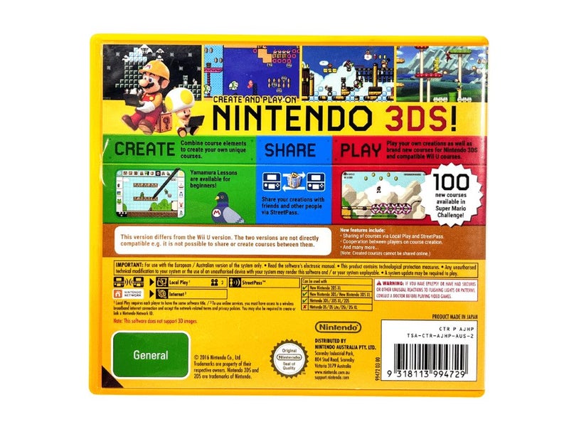 Super Mario Maker (3DS) *MINT COMPLETE* Carousel 2