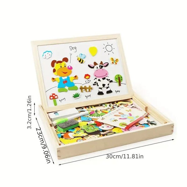 120pc Magnetic Activity Puzzle & Drawing Boards Carousel 2