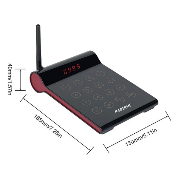 Long Range 10 Square Pager Paging Calling System 800m Model WPS164 Carousel 7