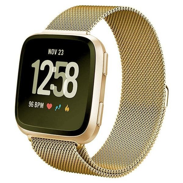 Fitbit Versa Milanese Loop Strap Gold Carousel 1