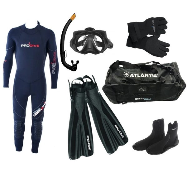 Scuba diving wetsuit package Carousel 1