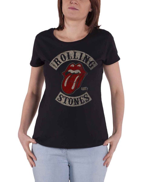 The Rolling Stones T Shirt Tour 1978 Tongue Band Logo Official Womens Skinny Fit Carousel 1