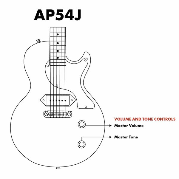 Artist AP54J Vintage Burst Electric Guitar w/ P90 Pickup Carousel 7