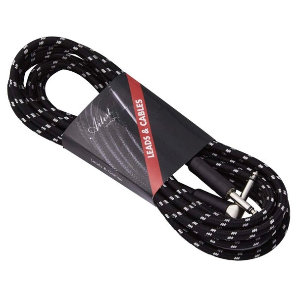Artist FB15R 15ft (4.5m) Braided Guitar Cable w/ Right-Angle Tip Carousel 2
