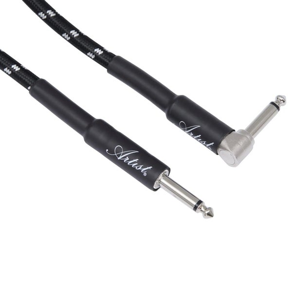 Artist FB15R 15ft (4.5m) Braided Guitar Cable w/ Right-Angle Tip Carousel 6