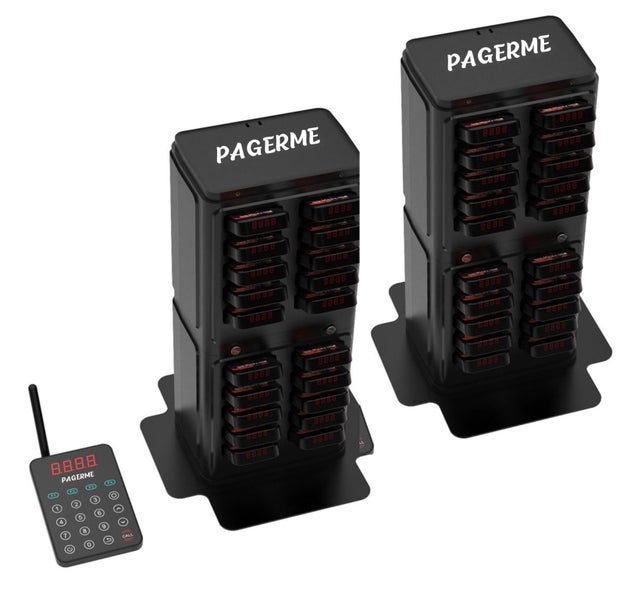 WPS177 Wall Mountable 40 Wireless Pager Paging System - Distance Up to 500m Carousel 1