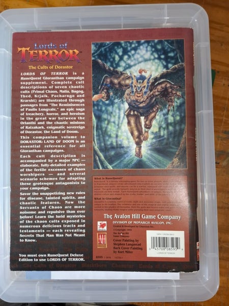 Runequest lords of terror Avalon Hill Carousel 3