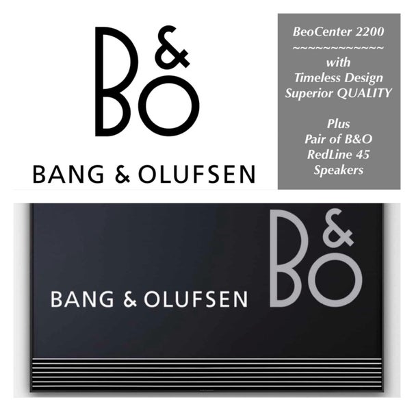 Vintage Bang & Olufsen BeoCenter 2200 & Pair of RedLine 45 ~ A Timeless Design Carousel 20