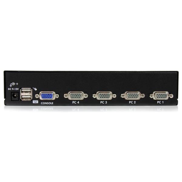 4 Port 1U Rackmount USB KVM Switch with OSD Carousel 4