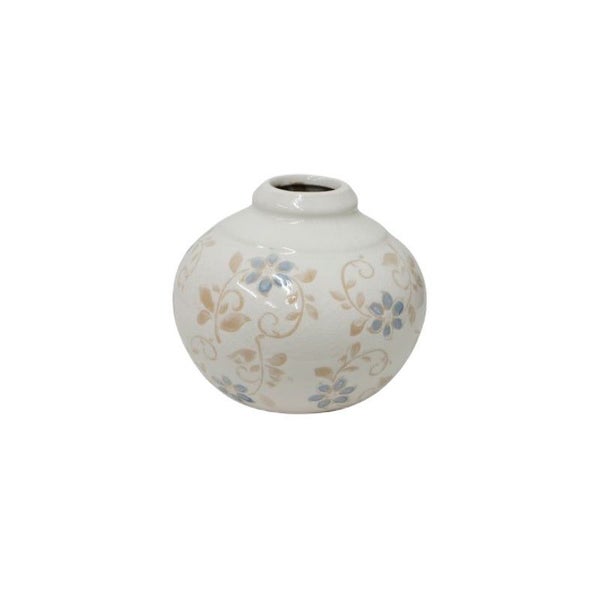 French Country Collections Anais Ceramic Round Bud Vase Carousel 1