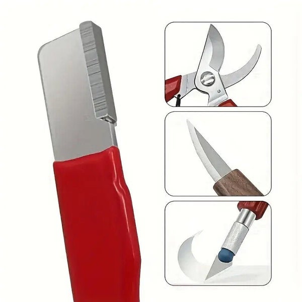 New Diamond Ceramic Sharpening Stone Kitchen Knife Garden Shears Sharpener Carousel 2