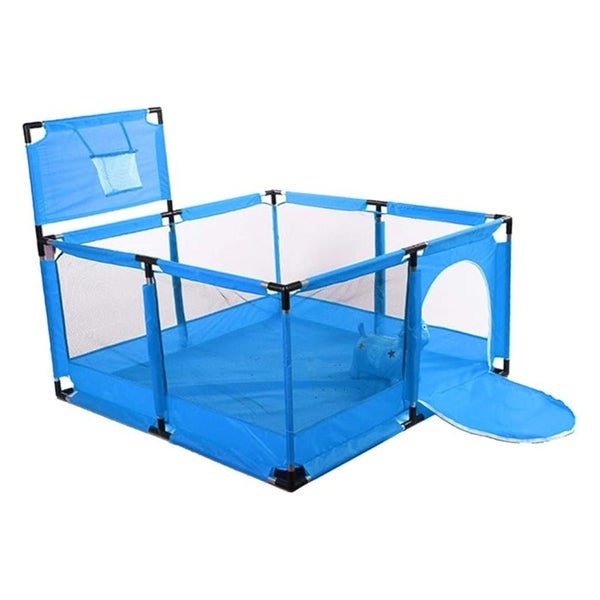 Baby Playpen 8 Panels Play Pen Yard Fence (Blue) Carousel 1