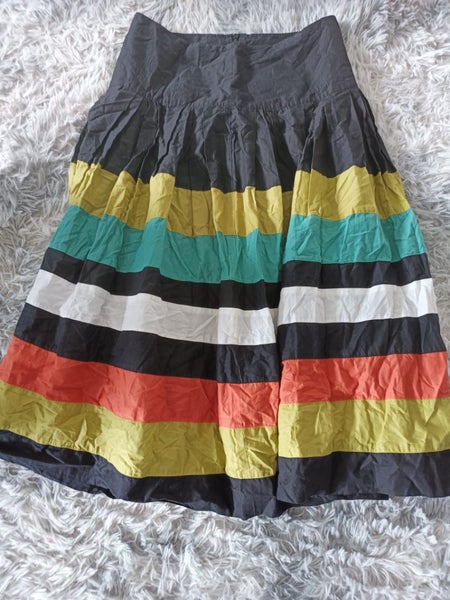 $1NR BLACK LINE COLOURFUL SKIRT Size 10 Carousel 2