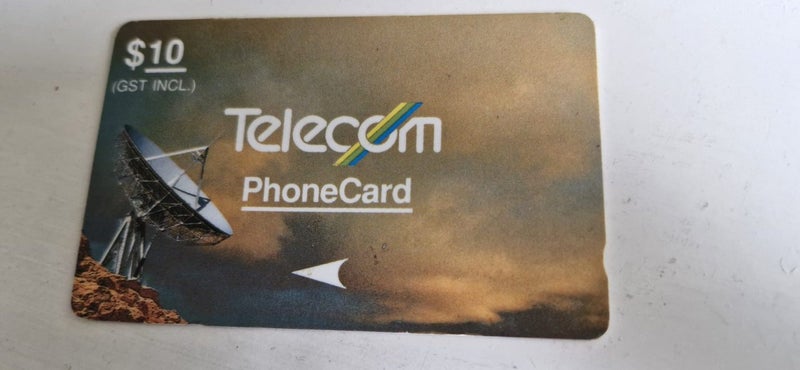 $10 Telecom Satellite Phone card from the 90s Carousel 1