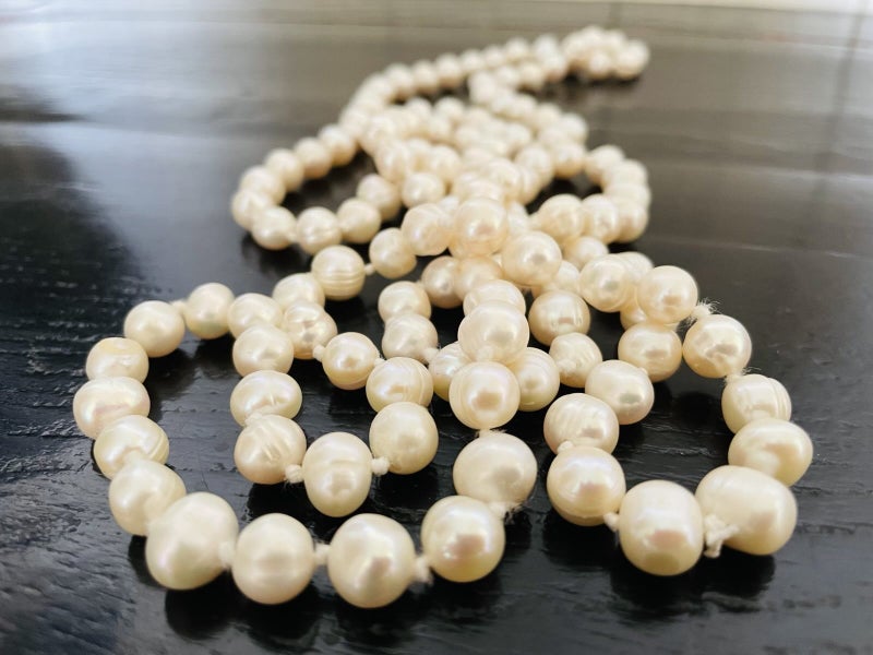 Genuine Freshwater Pearl Necklace-122cm Carousel 2