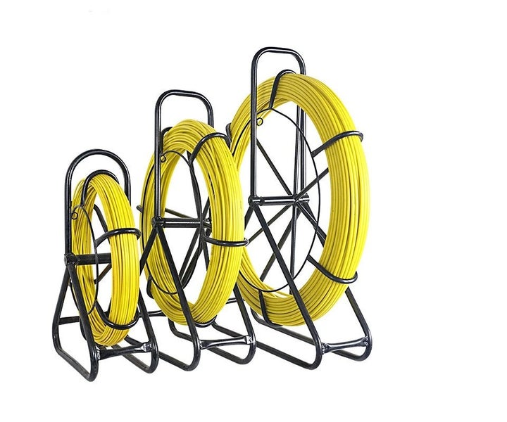 Fibreglass Cable Rod Flexible 8mm x 50m Yellow Carousel 1