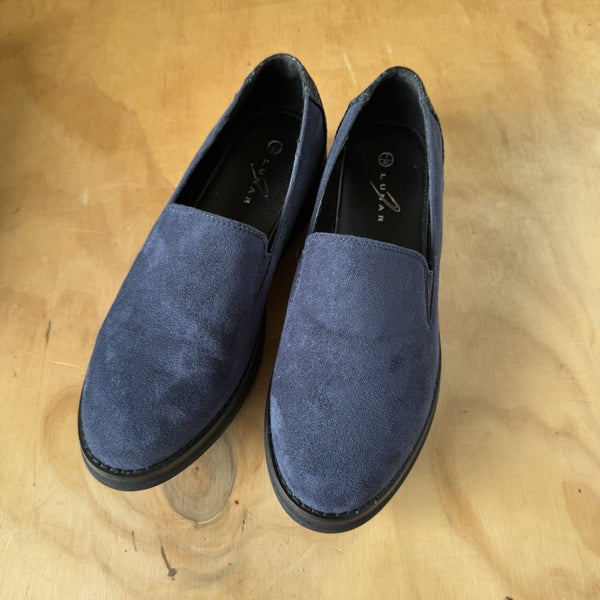 Lunar Blue “Shell” Wedged Slip On Shoes Size UK 7 EU 40 Carousel 1