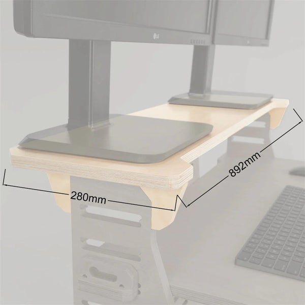 WORK FROM HOME DESK - Sitting Desk w/Top Shelf - Set up twice!! Carousel 5