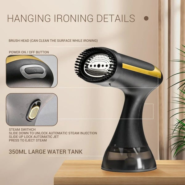 Elosung White Handheld Garment Steamer Portable Mini Iron For Home Use Wrinkle R Carousel 5