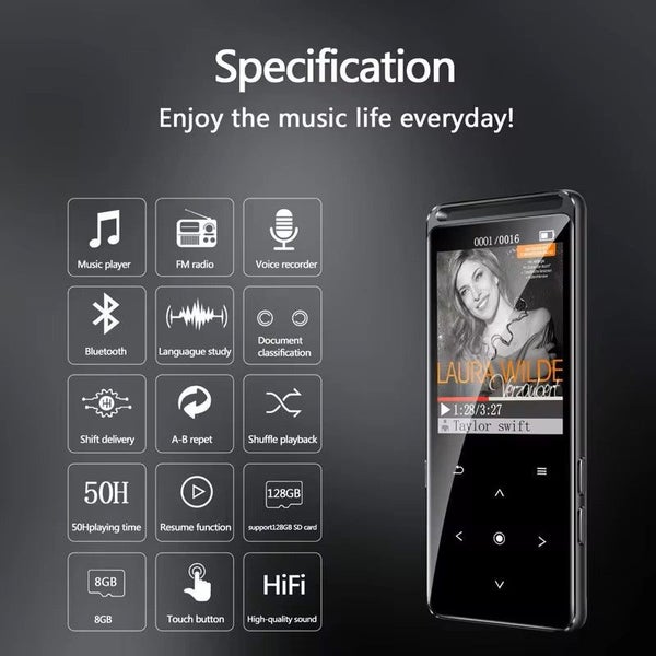 XMUS 2 - 32GB Portable MP3 Player with Bluetooth 5.0 | 1.8" HD Color Screen |... Carousel 2