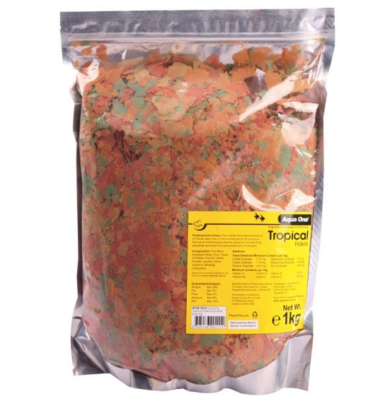 Aqua One TROPICAL Flake Food - Bulk 1kg Bag Carousel 1