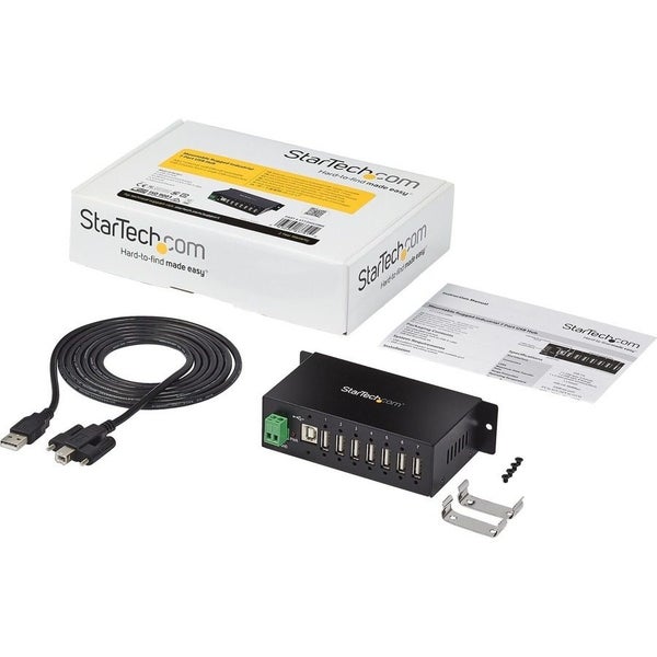 StarTech.com USB Hub - USB Type B - External - Black - TAA Compliant - 7 Total U Carousel 8