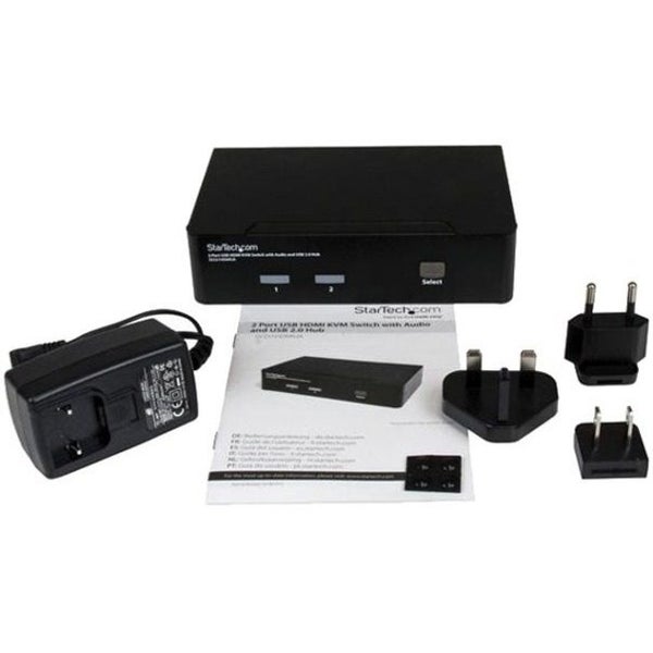 StarTech.com KVM Switchbox - TAA Compliant - 2-port USB HDMI KVM Switch lets you Carousel 2