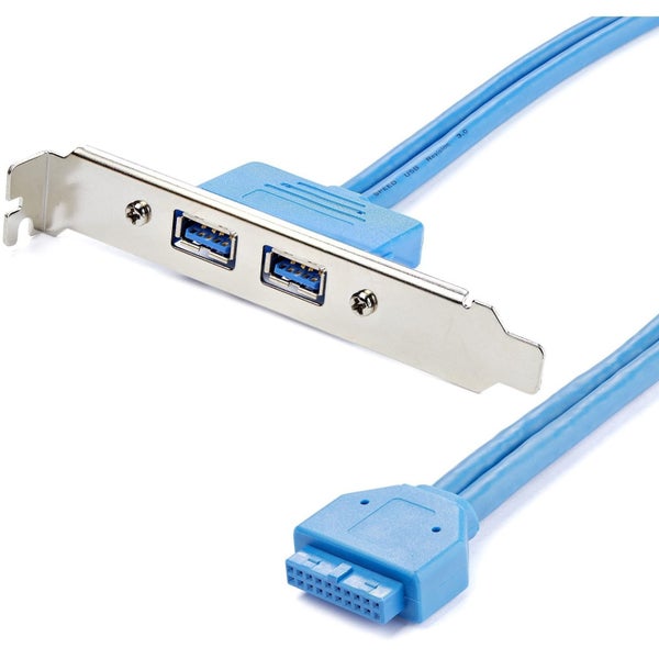 StarTech.com 2 Port USB 3.0 (5Gbps) A Female Slot Plate Adapter - Add 2 USB 3.0 Carousel 1