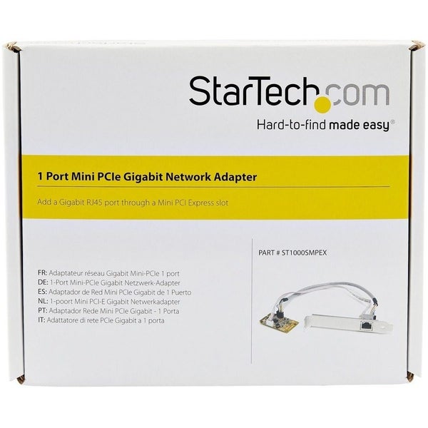 StarTech.com Gigabit Ethernet Card - 10/100/1000Base-T - Plug-in Card - Mini PCI Carousel 2