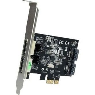 StarTech.com 2 Port PCI Express SATA 6 Gbps eSATA Controller Card - Dual Port PC Carousel 2