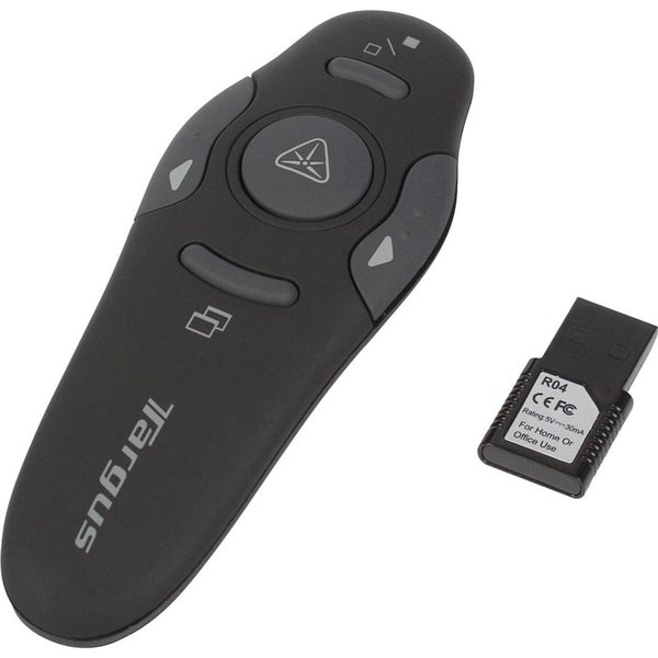 Targus AMP16AU Presentation Pointer - Radio Frequency - USB 1.1 - Laser - Black Carousel 1