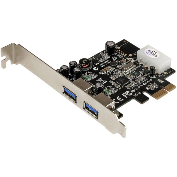 StarTech.com USB Adapter - PCI Express x1 - Plug-in Card - Black - TAA Compliant Carousel 1