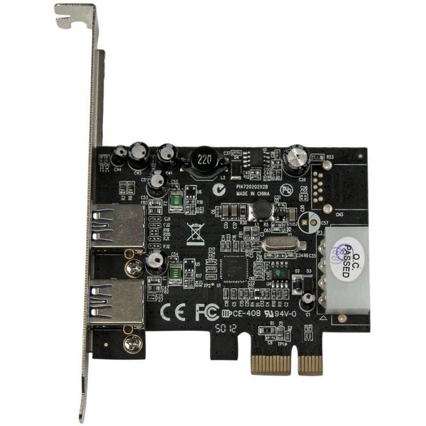 StarTech.com USB Adapter - PCI Express x1 - Plug-in Card - Black - TAA Compliant Carousel 2