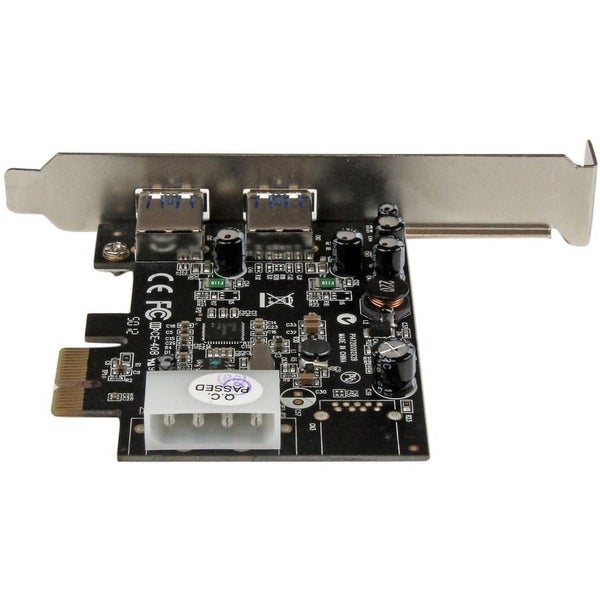 StarTech.com USB Adapter - PCI Express x1 - Plug-in Card - Black - TAA Compliant Carousel 4