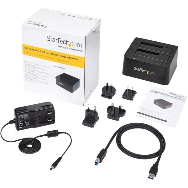 StarTech.com Drive Dock SATA/600 - USB 3.0 Type B Host Interface - UASP Support Carousel 2