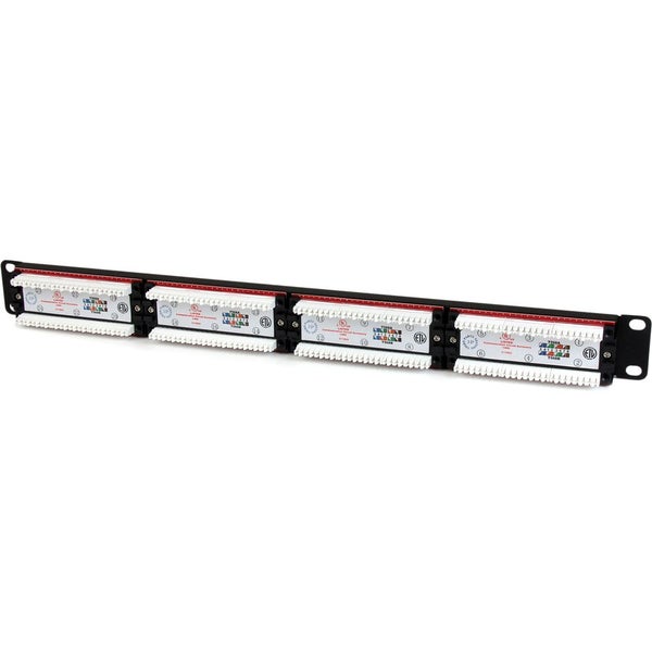 StarTech.com 24 Port 1U Rackmount Cat 6 110 Patch Panel - 24 x RJ-45 - 24 x RJ-1 Carousel 5