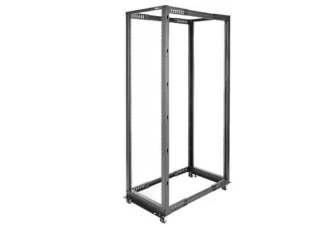 StarTech.com 4-Post 42U Mobile Open Frame Server Rack, 19" Network Rack with Cas Carousel 1