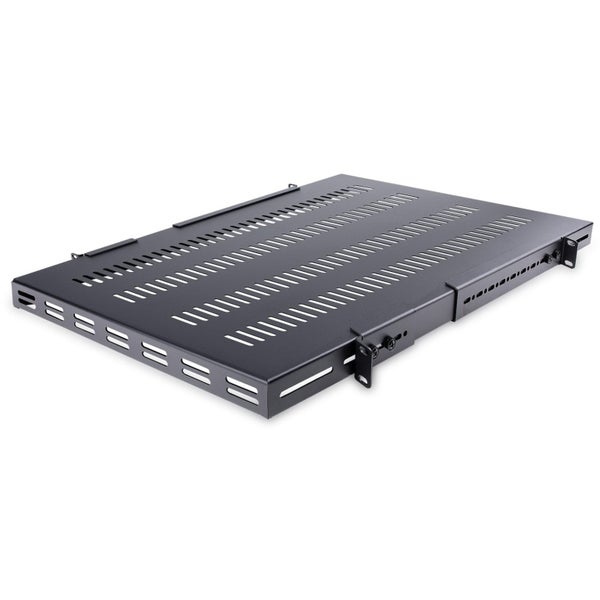 StarTech.com 1U 4-Post 19.5 to 38in Adjustable Mounting Depth Vented Rack Mount Carousel 1