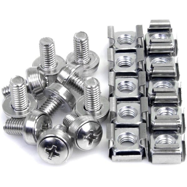 StarTech.com 50 Pkg M6 Mounting Screws and Cage Nuts - Cage Nut, Rack Screw - St Carousel 2