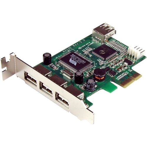 StarTech.com USB Adapter - PCI Express - Plug-in Card - 4 Total USB Port(s) - 4 Carousel 1