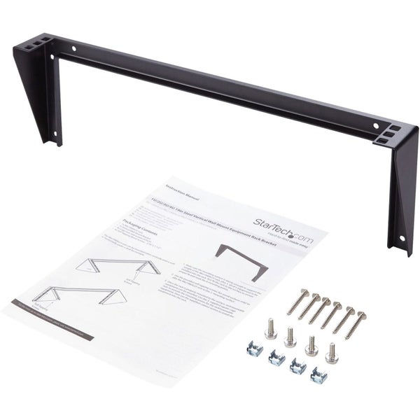 StarTech.com 1U 19in Steel Vertical Wall Mount Equipment Rack Bracket - 56.70 kg Carousel 1