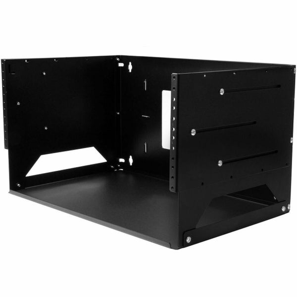 StarTech.com 2-Post 4U Open Frame Wall Mount Network Rack with Built-in Shelf an Carousel 1