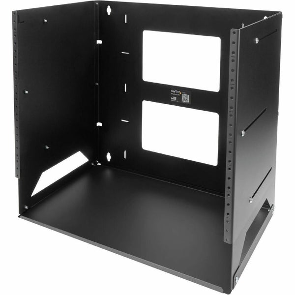 StarTech.com 2-Post 8U Open Frame Wall Mount Network Rack with Built-in Shelf an Carousel 1