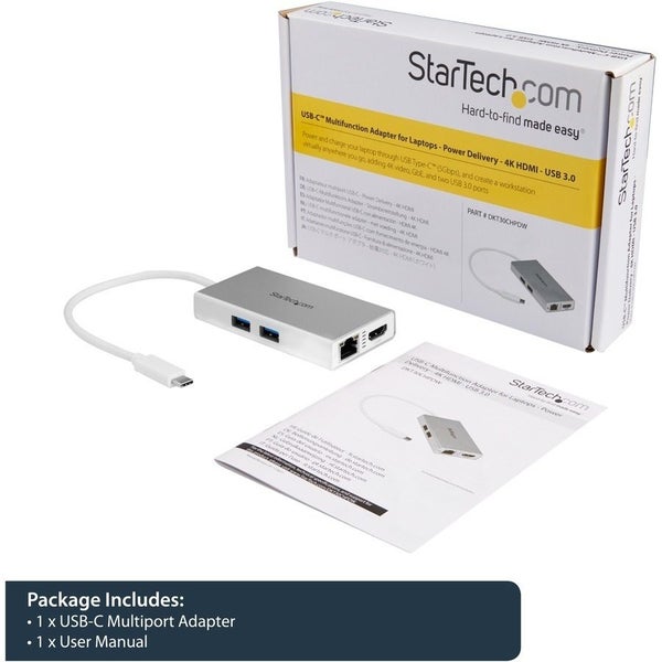 StarTech.com USB Type C Docking Station for Notebook - 60 W - Silver, White - 1 Carousel 2
