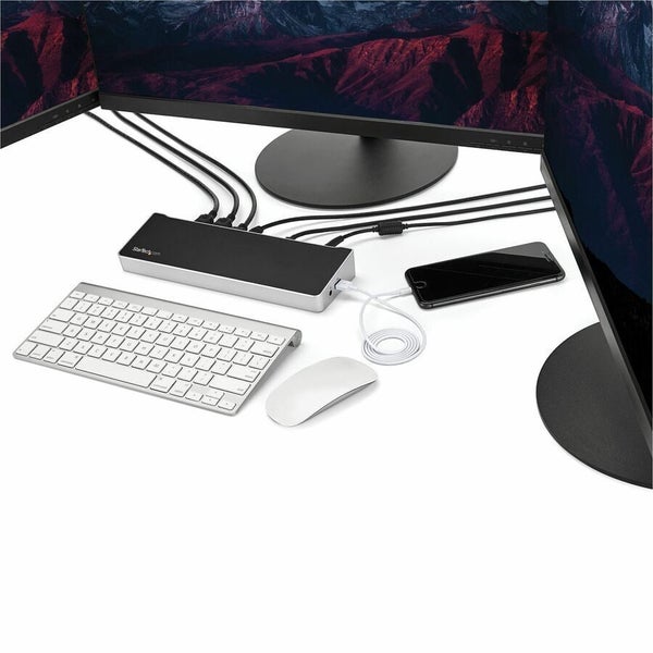 StarTech.com USB-C Dock - 4K Triple Monitor USB Type-C Docking Station with Dual Carousel 2