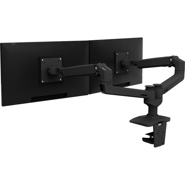 Ergotron Mounting Arm for Monitor - Matte Black - 2 Display(s) Supported - 68.6 Carousel 2