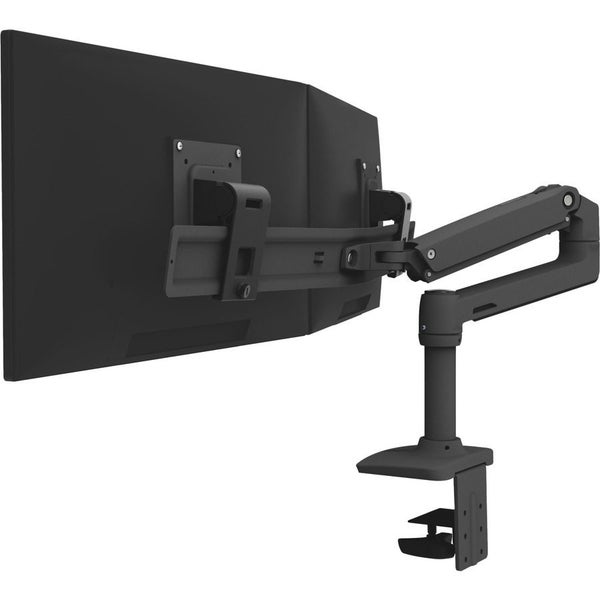 Ergotron Mounting Arm for Monitor - Matte Black - 2 Display(s) Supported - 63.5 Carousel 2