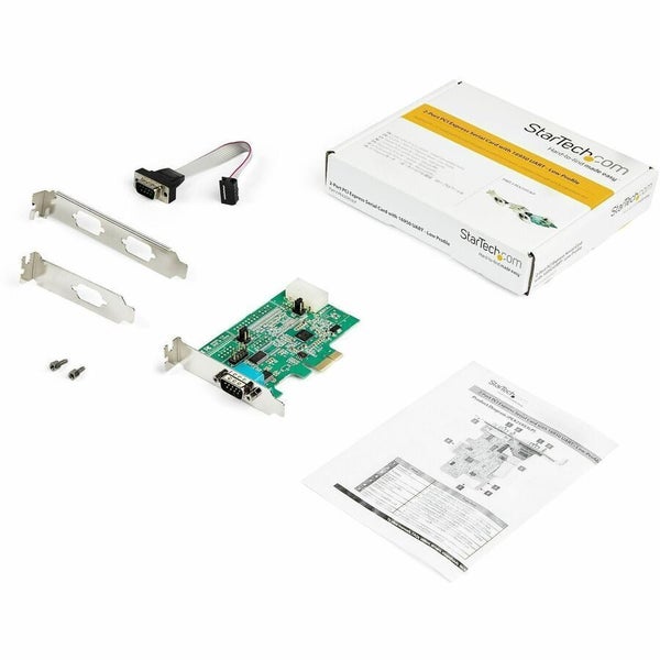 StarTech.com Serial Adapter - Low-profile Plug-in Card - 1 Pack - PCI Express - Carousel 5