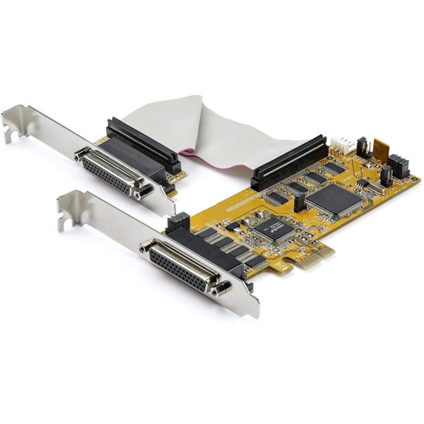StarTech.com Multiport Serial Adapter - Yellow - TAA Compliant - PCI Express x1 Carousel 1